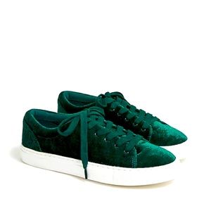 NWT J.Crew Factory Velvet road trip sneakers